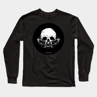 Moth and Skull Long Sleeve T-Shirt